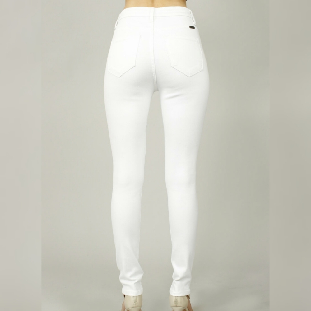 High Rise White Jeans - Picture 2 of 7